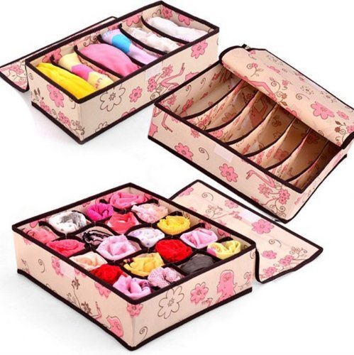 Goobang Doo Drawer Dividers Closet Organizers Bra Underwear Cloth