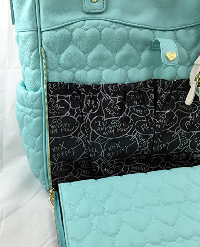 betsey johnson quilted diaper bag