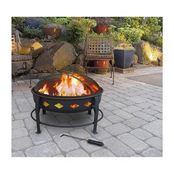 Landmann Usa Lightweight Bromley Fire Pit Black Check Back