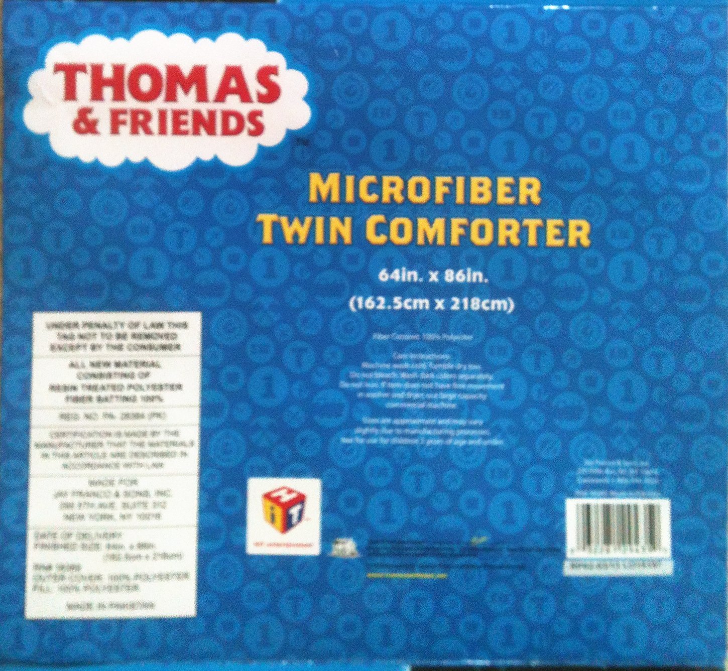 Gullane Thomas Train Ride Rails Bed Comforter Blue Size Twin