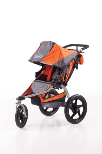 bob revolution se single stroller orange
