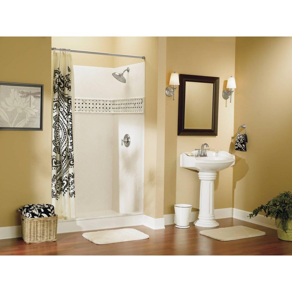 Moen Ashville 1 Handle 1 Spray Shower Faucet Spot Resist Brushed