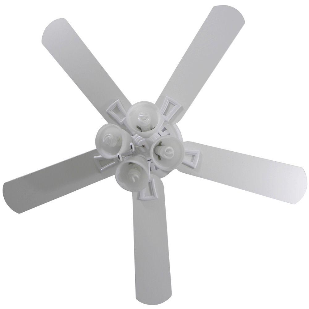 Hampton Bay 51012 Lyndhurst 52 In Indoor White Ceiling Fan Check
