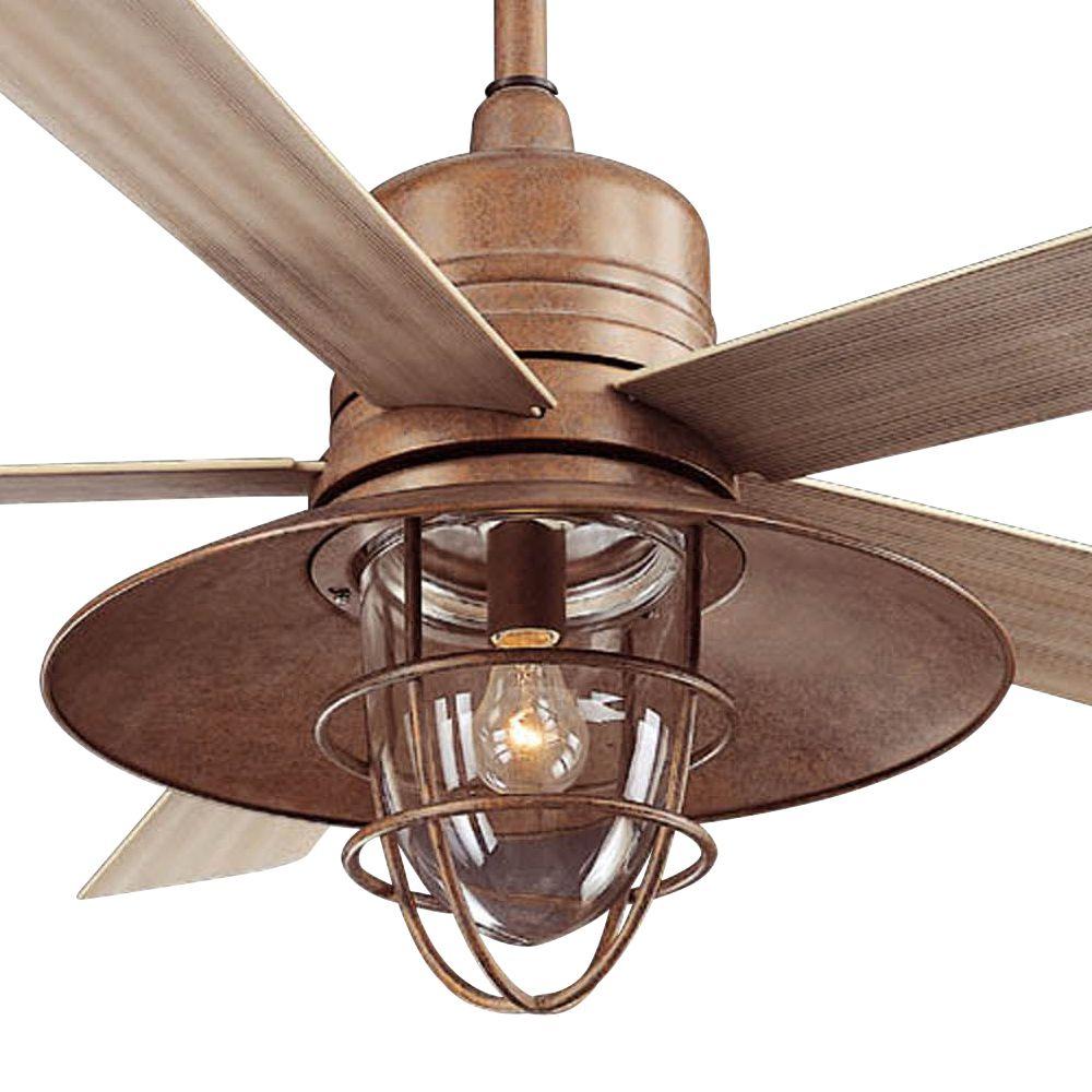 Copper Ceiling Fan With Light Inspiration Best 25 Hampton Bay 34342 Metro 54 In Rustic Copper Indoor Outdoor