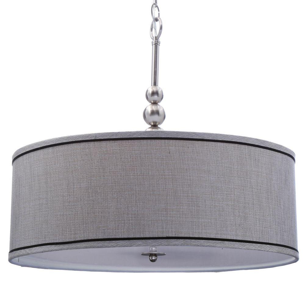 Kenroy Home Margot 3 Light Brushed Steel Pendant 91640bs Check Kenroy Home Margot 3 Light Brushed Steel Pendant 91640bs