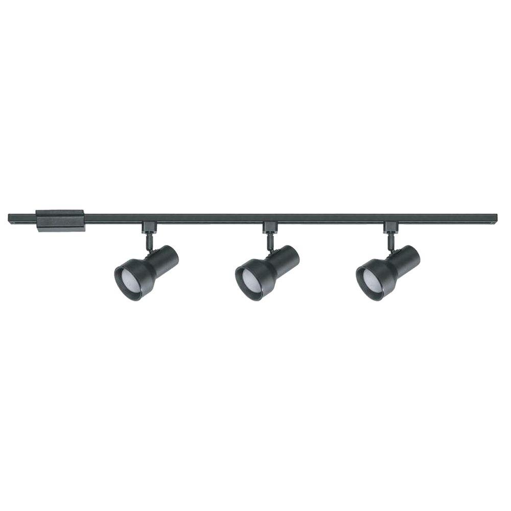 Hampton Bay Linear 3 Light Black Track Lighting Kit Ec400bk Hampton Bay Linear 3 Light Black Track Lighting Kit Ec400bk