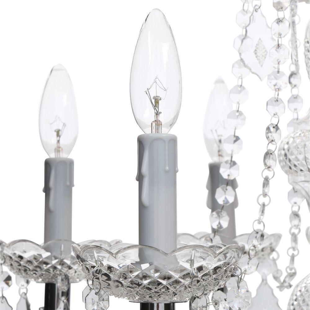 Hampton Bay C873ch06 Maria Theresa 6 Light Chrome Chandelier Check Hampton Bay C873ch06 Maria Theresa 6 Light Chrome Chandelier