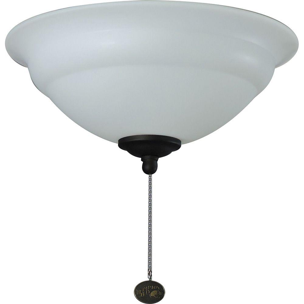 Hampton Bay 64169 3 Light Universal Ceiling Fan Kit Nickel Hampton Bay 64169 3 Light Universal Ceiling Fan Kit Nickel