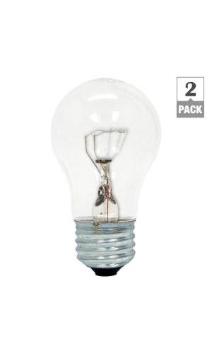 Ge 60 Watt Incandescent A15 Ceiling Fan Double Life Clear Light Bulb Ge 60 Watt Incandescent A15 Ceiling Fan Double Life Clear Light Bulb 2pk