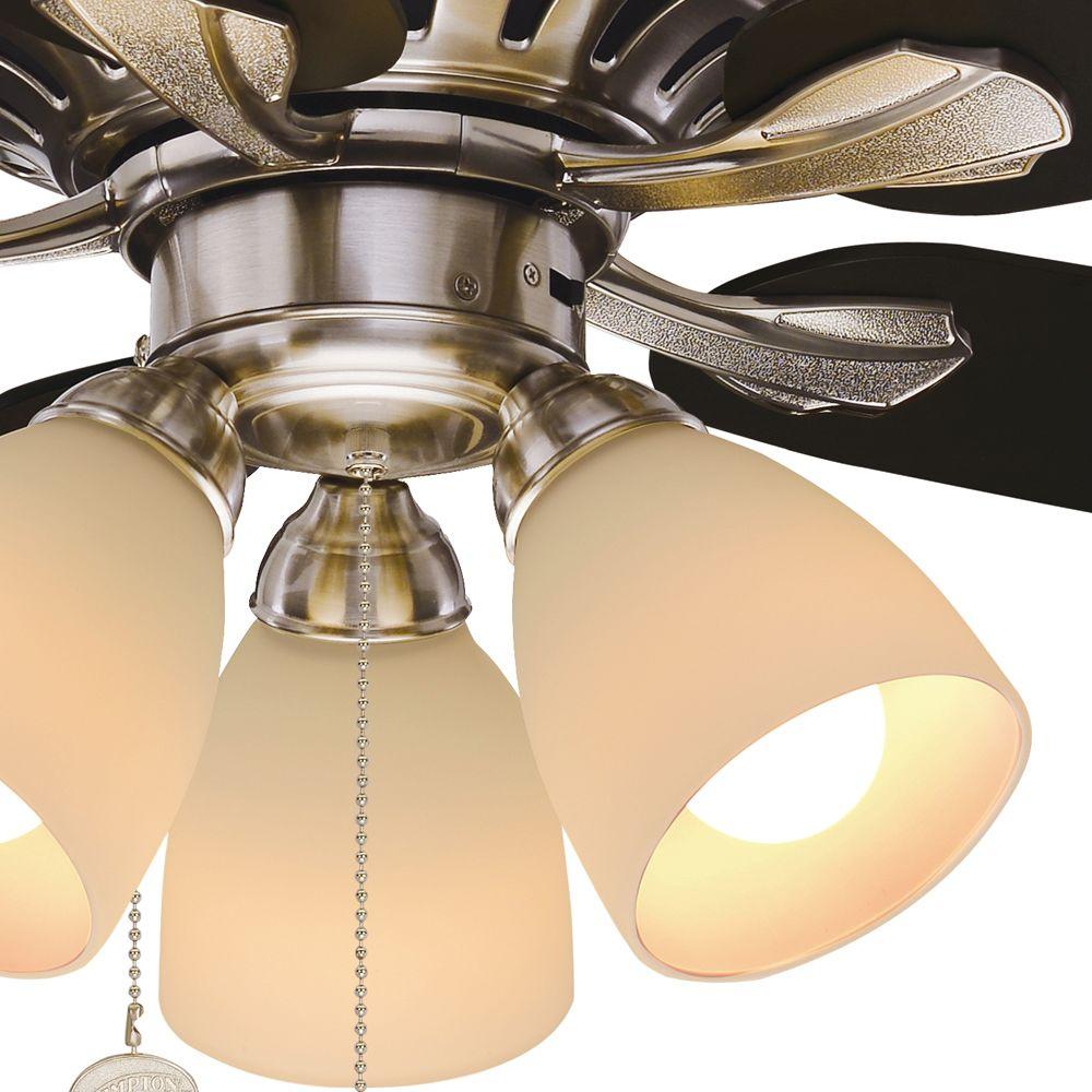 Hampton Bay Rockport 52 Led Brushed Nickel Ceiling Fan 51750 Hampton Bay Rockport 52 Led Brushed Nickel Ceiling Fan 51750