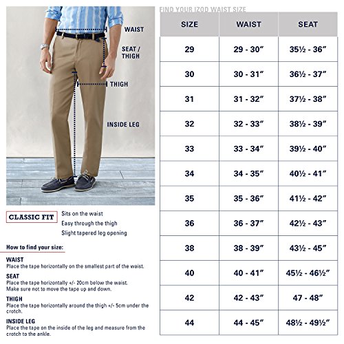 izod men's american chino pleated pant