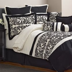 Alcove Ambrosia 30 Piece Comforter Set Black Size California