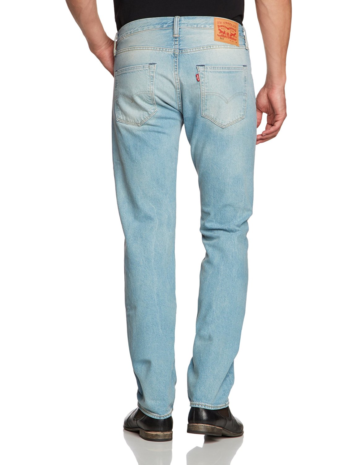 levi's men's 501 original fit jean medium stonewash