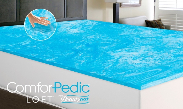 Comforpedic Loft 1 Gel Memory Foam Mattress Topper Twin Check