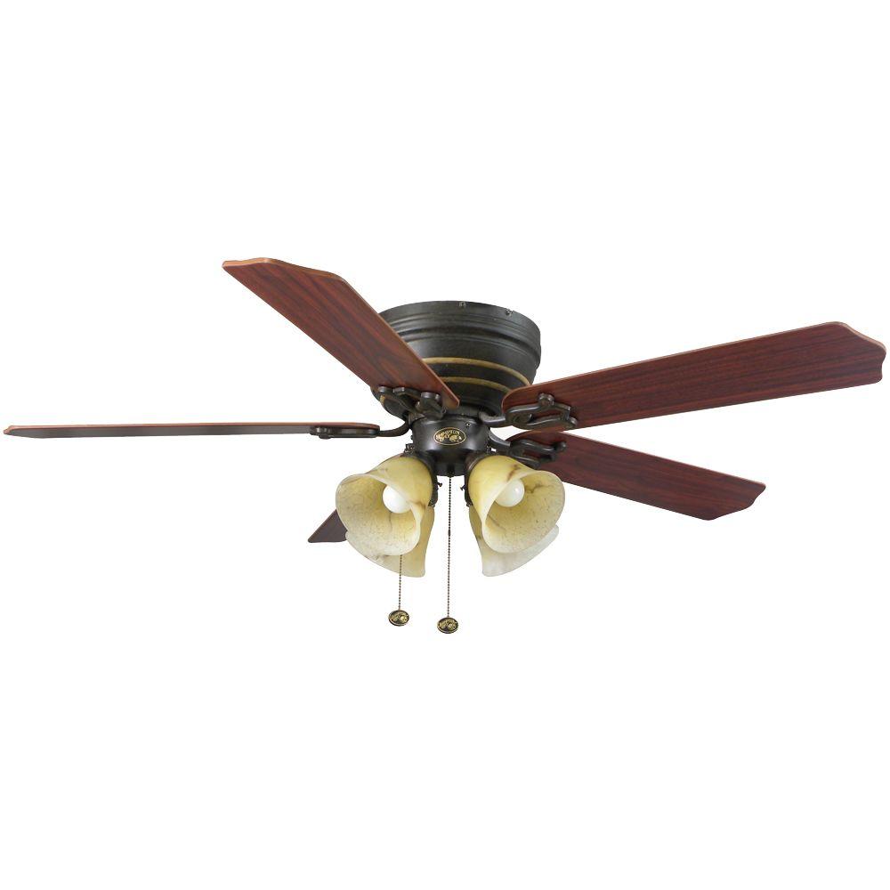 Hampton Bay 46011 Carriage House 52 Indoor Iron Ceiling Fan