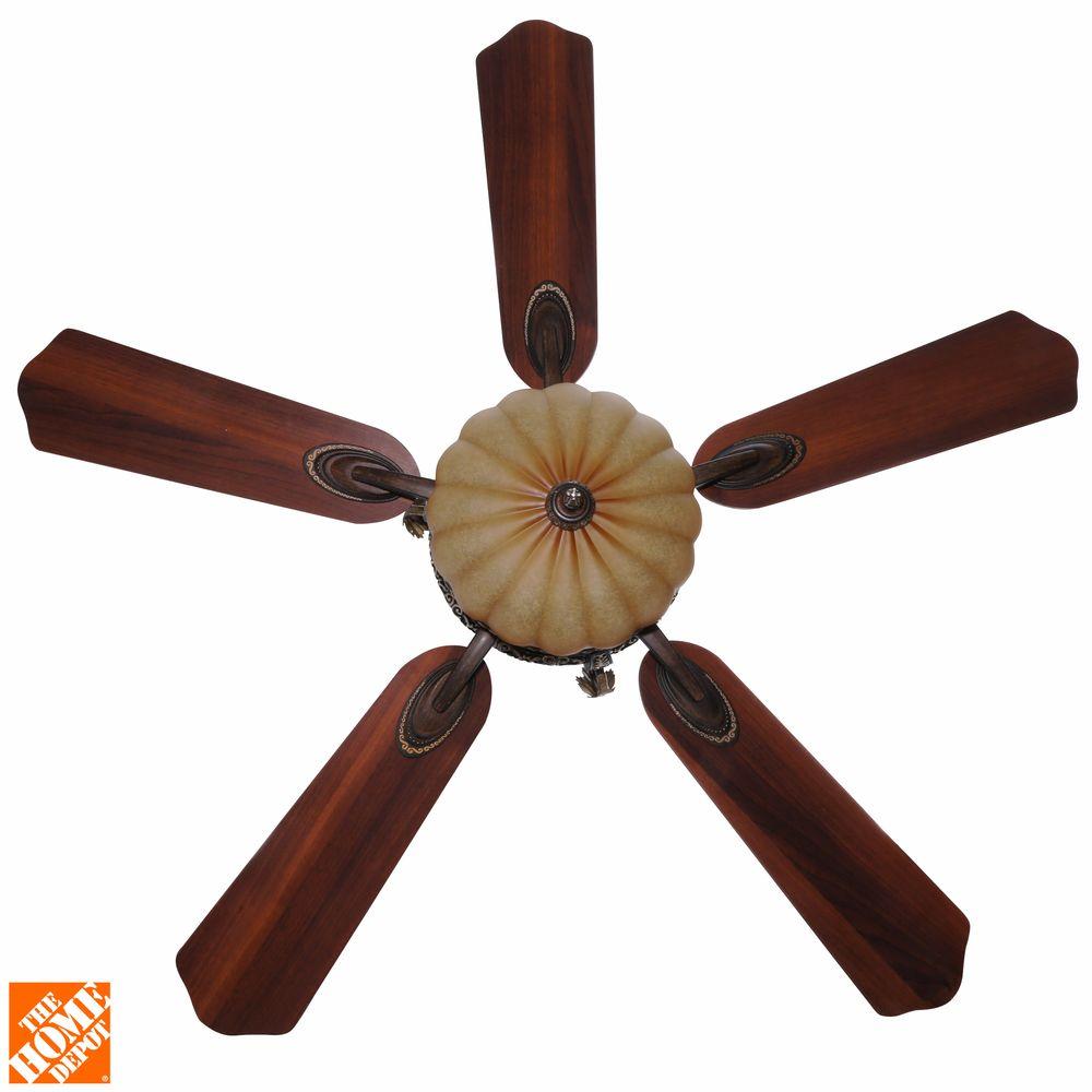 Hampton Bay 34012 Chateau 52 In De Ville Ceiling Fan Walnut