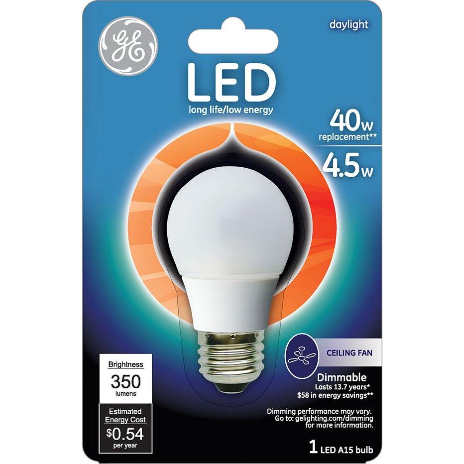 Ge 23708 40w Equivalent A15 White Ceiling Fan Dimmable Led