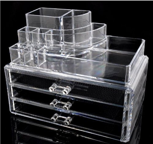 Home It Clear Acrylic Makeup Organizer Cosmetic Organizer And