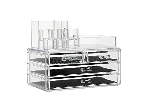 Home It Clear Acrylic Makeup Organizer Cosmetic Organizer And
