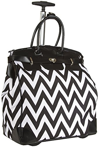 Ever Moda Black Chevron Rolling Wheeled Overnight Bag Check Back Soon Ever Moda Black Chevron Rolling Wheeled Overnight Bag Check Back Soon
