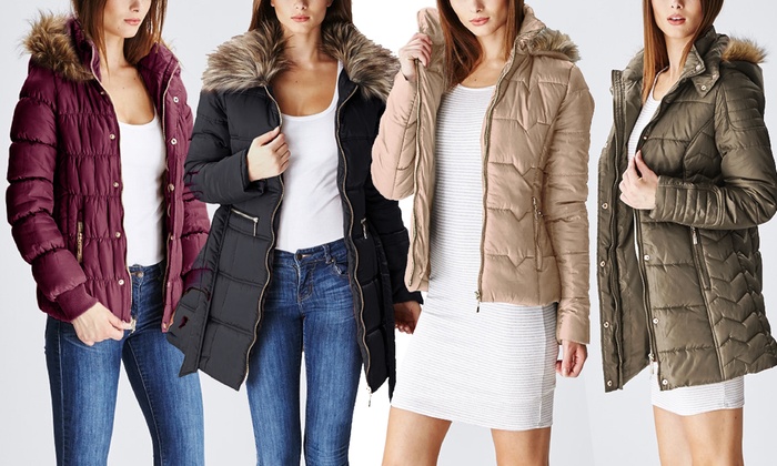 juniors winter coats with fur hoods