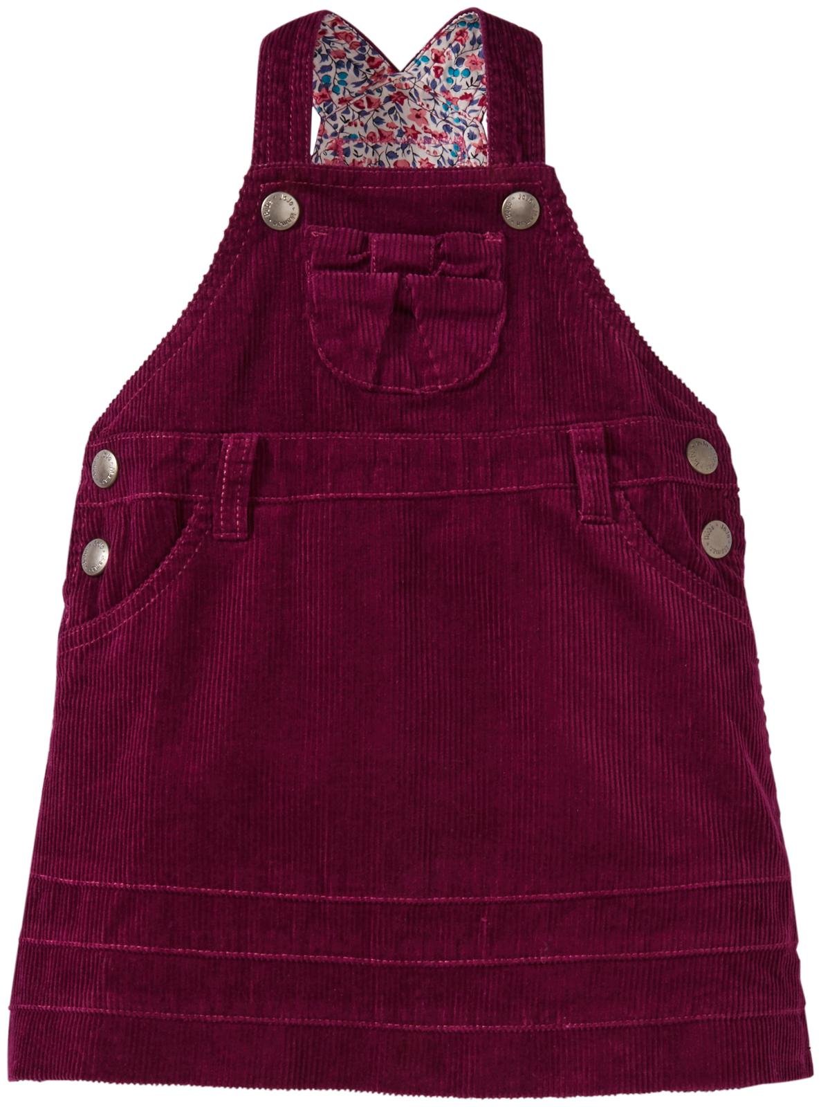 girls cord dungaree dress
