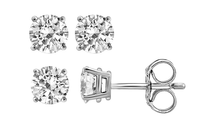 Brilliant Essence 14k Gold 1 2 Ctw Diamond Stud Earrings White Brilliant Essence 14k Gold 1 2 Ctw Diamond Stud Earrings White