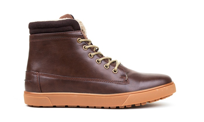 fur lined boots mens