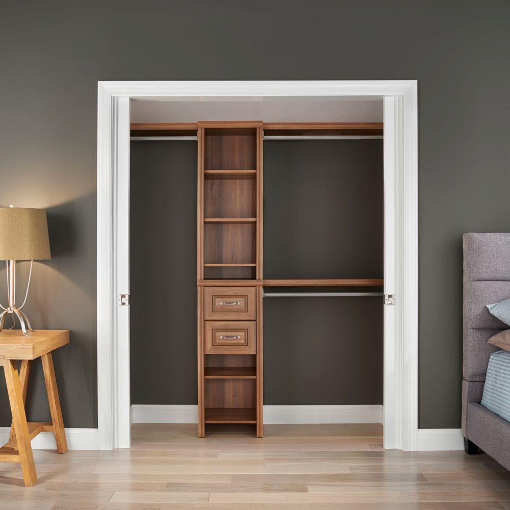 Closetmaid Impressions W Top Shelf Kit Walnut 48 Inch Check Closetmaid Impressions W Top Shelf Kit Walnut 48 Inch