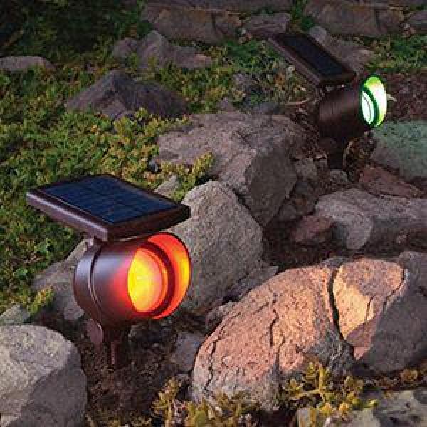 Hampton Bay Solar Powered Color Changing Spot Light Black De101 Hampton Bay Solar Powered Color Changing Spot Light Black De101