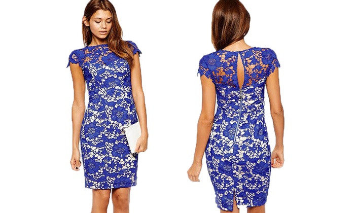 Lace Knee Length Dresses