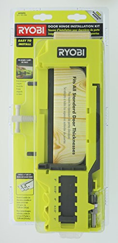 ryobi fits most standard door thicknesses door hinge template