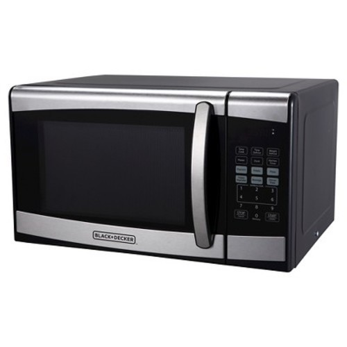 Black Decker 0 9 Cu Ft 900w Stainless Steel Microwave Oven Silver Black Decker 0 9 Cu Ft 900w Stainless Steel Microwave Oven Silver