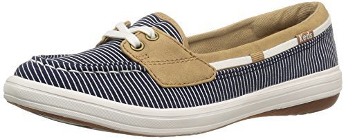 keds glimmer boat shoes navy