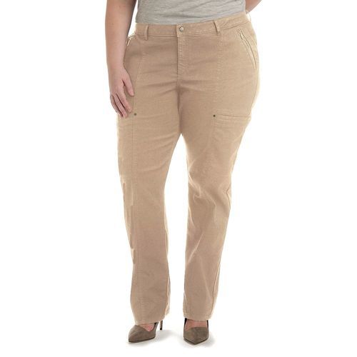 lee plus size twill pants