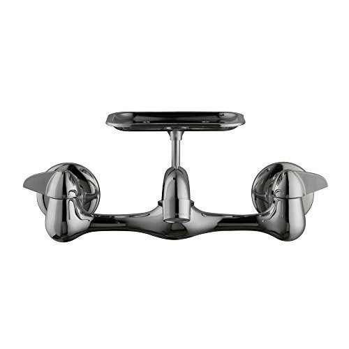 Glacier Bay 2 Handle Wall Mount Kitchen Faucet W Soap Dish