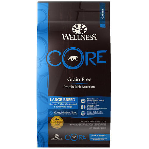 Wellness Core Natural Grain Free Large Breed Dry Dog Food 24 Lbs
