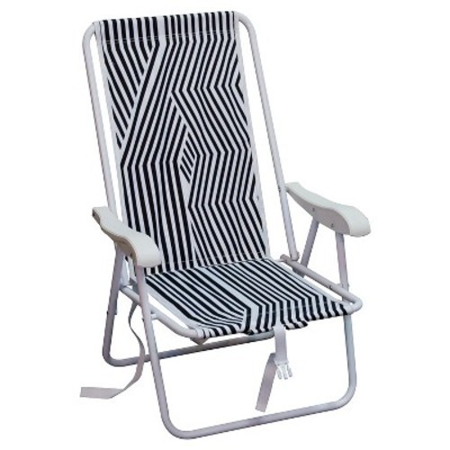 Backpack Beach Chair Black And White Stripe Check Back Soon Blinq