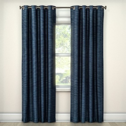 Eclipse Tara Stripe Blackout Single Curtain Panel Navy 50 X84 Eclipse Tara Stripe Blackout Single Curtain Panel Navy 50 X84 Check Back Soon Blinq