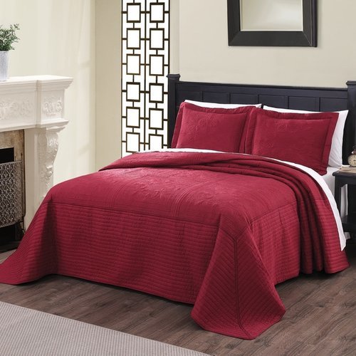 Pem America Vibrant Quilted French Tile Bedspread Burgundy Sz Pem America Vibrant Quilted French Tile Bedspread Burgundy Sz King