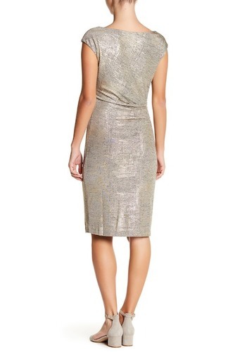 vince camuto gold dress