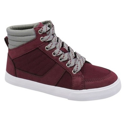 Cat & Jack Boys' Neil High Top Sneakers - Burgundy - Size ...
