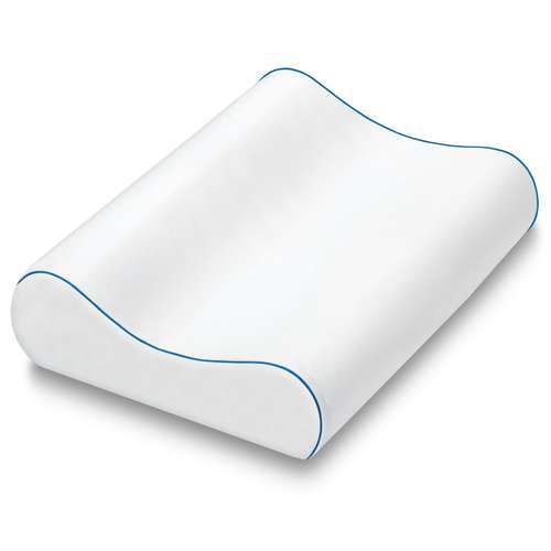 Serta Coolvent Contour Gel Memory Foam Pillow White Check Back