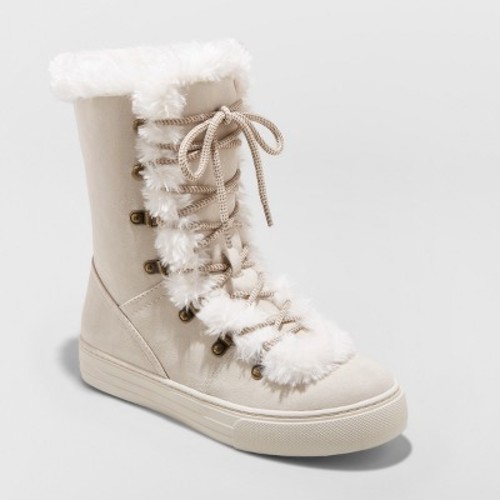 Women's Tira Faux Fur Lace Up Fashion Winter Boots