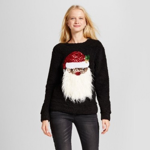 black sequin christmas jumper