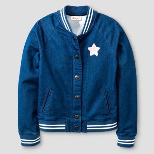 girls denim bomber jacket