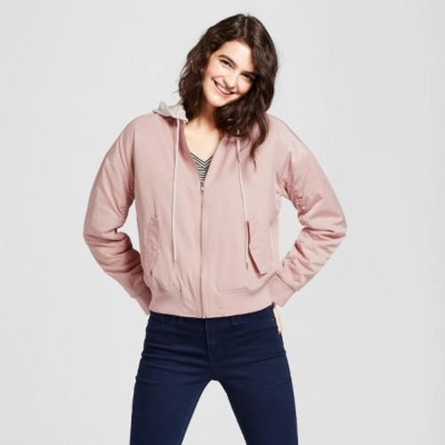 women's hooded bomber jacket