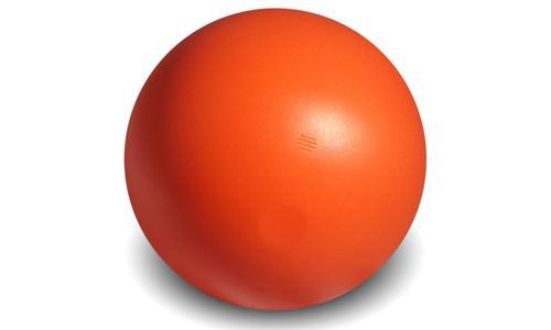 indestructible dog ball orange