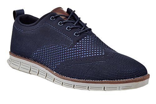 franco vanucci men's knit fabric oxford shoes