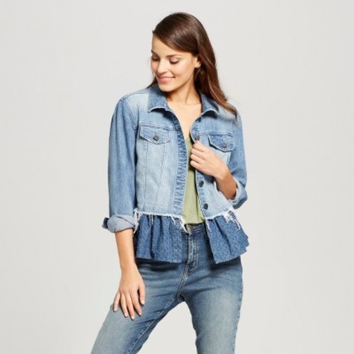 rose denim jacket womens